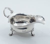 Superb George 2nd Silver Sauce Boat